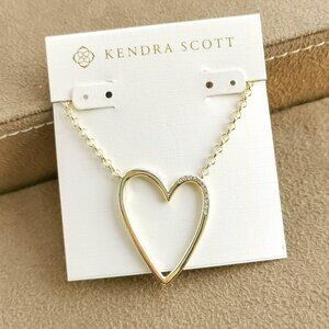 Kendra Scott Ansley Heart Pendant Necklace, Gold